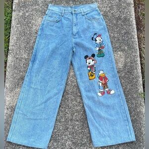 Vintage Hip-Hop Mickey Mouse jeans | size 11| 90’s Jeans|Mickey Unlimited|